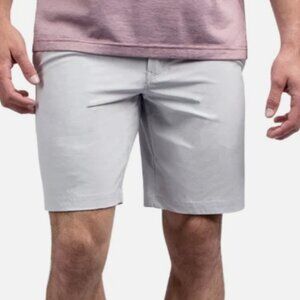 TravisMathew Golf Shorts Mens 42 Carlsbad Stretch Performance Light Grey
